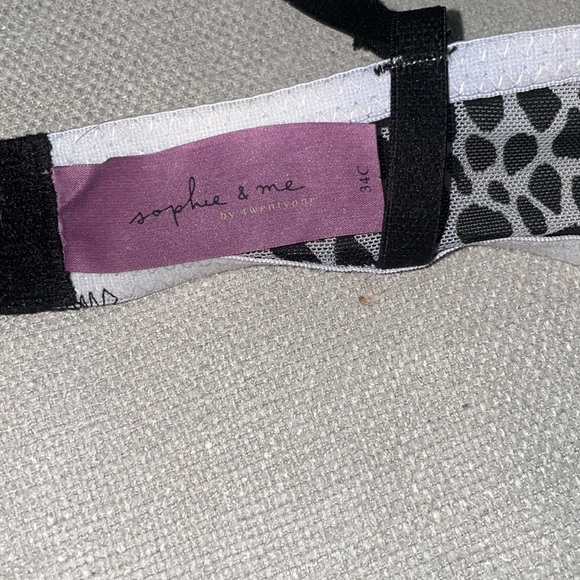 Sophie & Me Adorable Cow Print Balconette Bra 34C - Picture 9 of 10